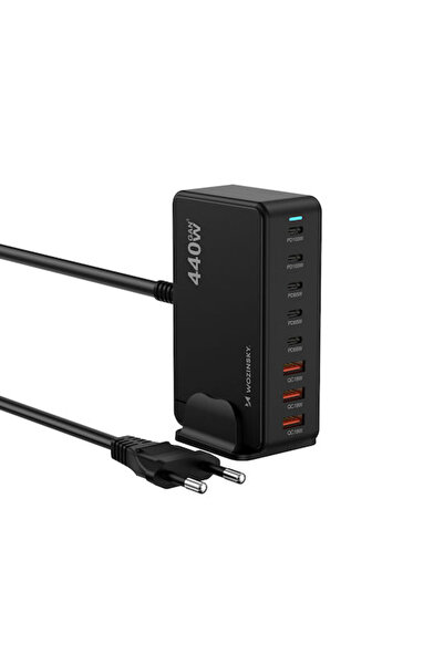 WOZINSKY Βάση Φόρτισης GaN με 3 θύρες USB-A και 5 θύρες USB-C, Παροχή Ισχύος ...