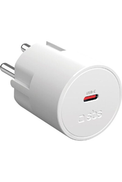 SBS Φορτιστής χωρίς καλώδιο με θύρα USB-C, 45W Power Delivery, Λευκός (Σούκο)