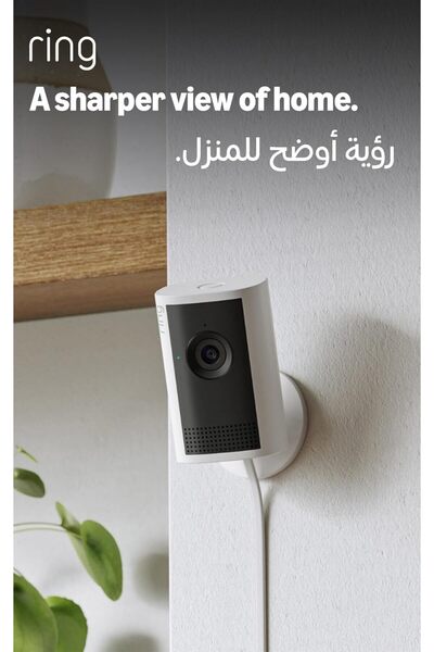 Ring كاميرا داخلية بلس (أحدث جيل) |   كاميرا أمان تعمل بالكهرباء |   ريتينال ...