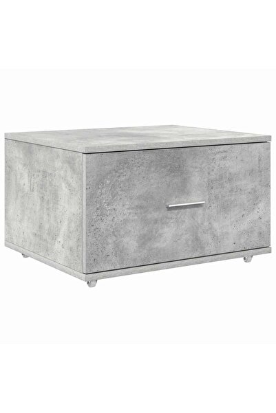 vidaxl Dulap cu sertare cu roata Gri din beton 55 x 45 x 31 cm