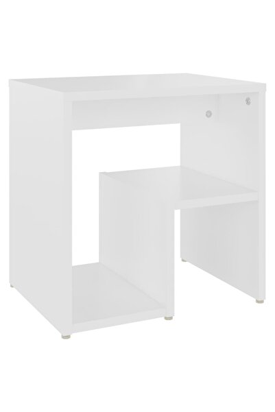 vidaxl Bedside table, white, 40 x 30 x 40 cm, chipboard