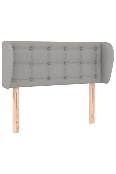 vidaxl Bed headboard with wings, blue, 103x23x78/88 cm textile