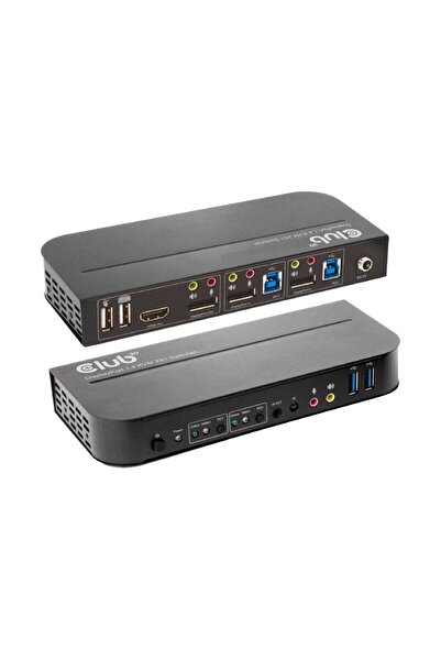 Club 3D CLUB3D KVM Switch for Dual DisplayPort 4K 60Hz, 4096x2160, Black
