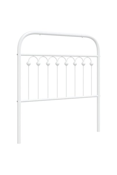 vidaxl Metal replacement headboard, white, 90 cm