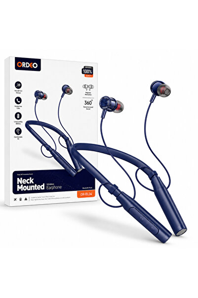 ORdEo Wireless Neck Mounted Earphones with Magnetic Earbuds, Stereo Sound, Co...