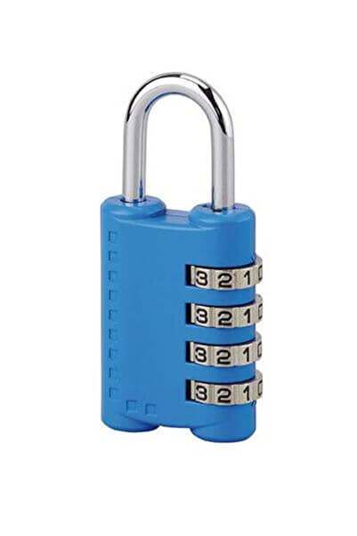 THIRARD Luggage padlock, with code, PAPEETE, 30 mm, 4 rings,