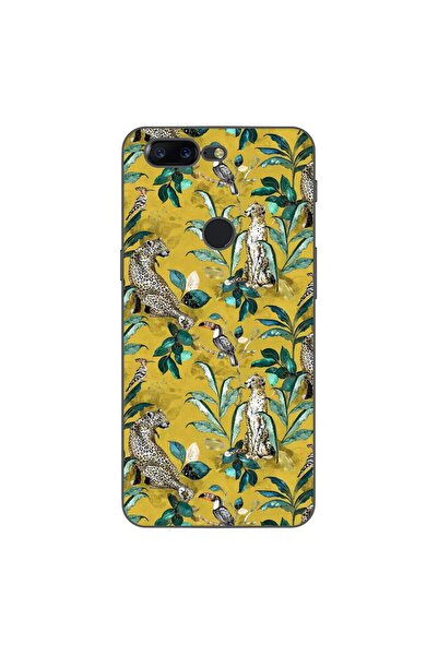 OEM Husa compatibila cu OnePlus 5T Silicon Gel Tpu Model Yellow Jungle Pattern