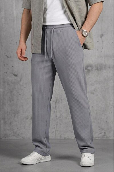 Oksit Hel 9030 Elastic Waist and Lycra Flexible Knitted Jogger Pants with Laces