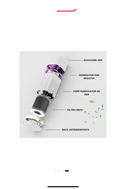 OEM Portable Air Purifier with HEPA Filter and UV LED