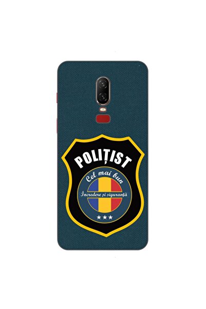 OEM Husa compatibila cu OnePlus 6 Silicon Gel Tpu Model Politist