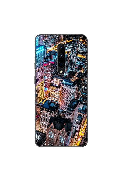 OEM Husa compatibila cu OnePlus 7 Pro Silicon Gel Tpu Model Night City