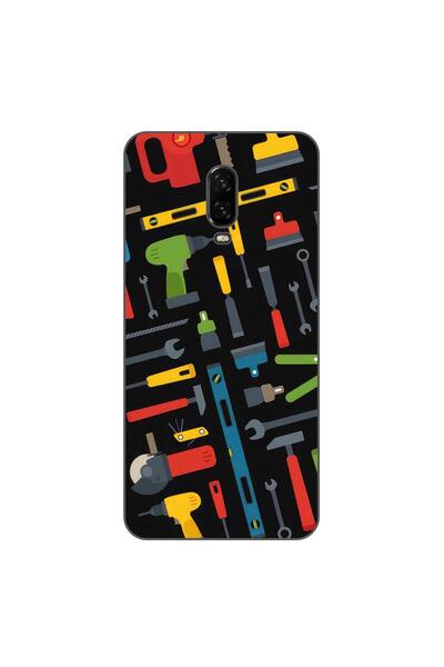 OEM Husa compatibila cu OnePlus 6T Silicon Gel Tpu Model Unelte Pattern