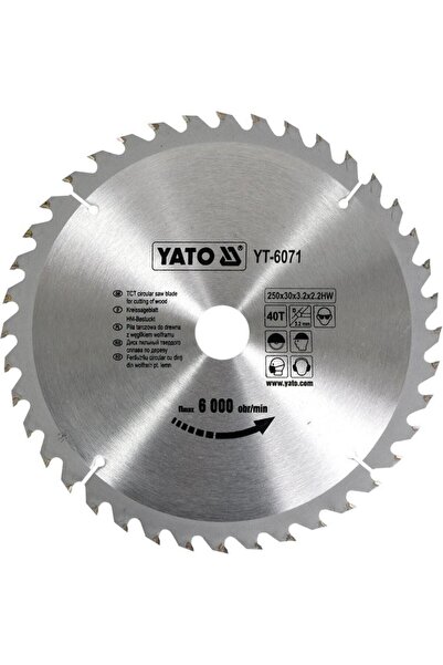yato YT-6071 Circular Saw Blade for Wood 250x40x30 mm