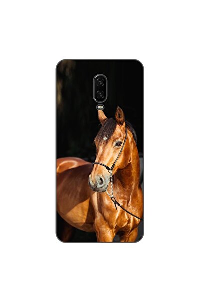 OEM Husa compatibila cu OnePlus 6T Silicon Gel Tpu Model Cal pe Fundal Negru