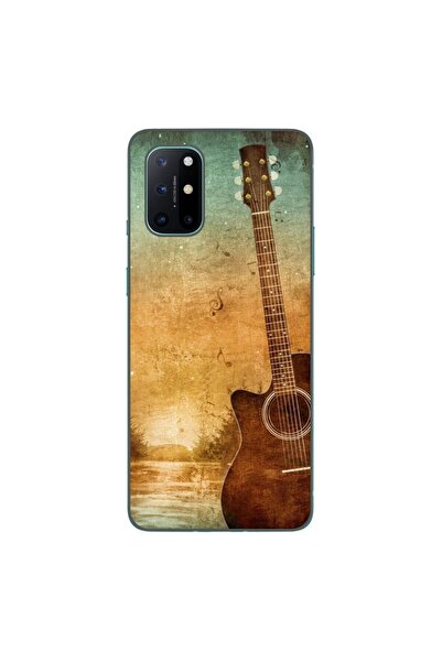 OEM Θήκη συμβατή με OnePlus 8T από σιλικόνη gel TPU με σχέδιο vintage κιθάρας