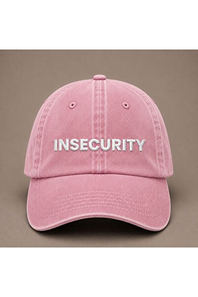 WeavedCo قبعة بيسبول كلاسيكية مطرزة بعبارة "INSECURITY" قابلة للغسل
