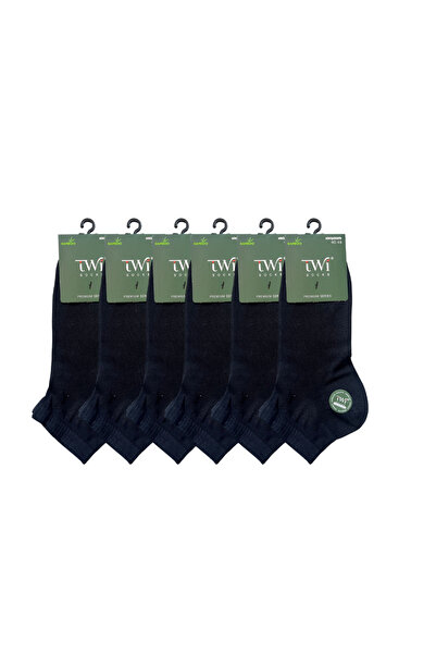 TWİSOCKS Bambu Siyah Kısa Erkek Çorap 12'li