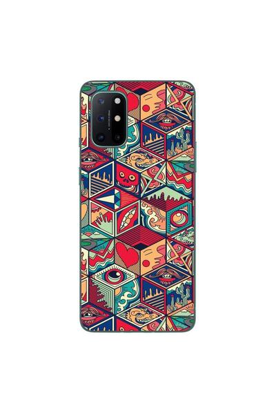 OEM Husa compatibila cu OnePlus 8T Silicon Gel Tpu Model Pop Art Geometric
