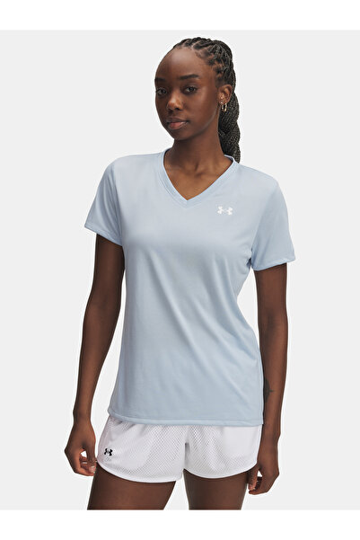 Under Armour Tricou de damă Tech SSV- Solid-BLU