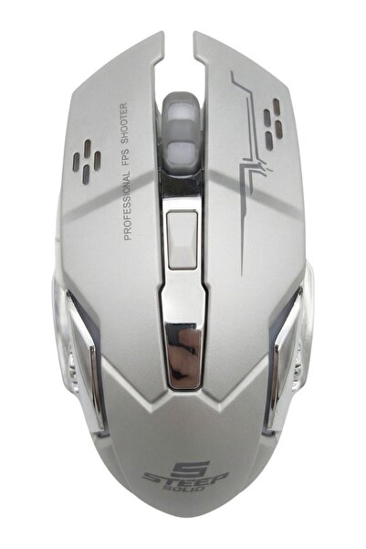 Steep Solid Kablosuz RGB Gaming Mouse Şarjlı 2400 Dpı 2.4g Hızlı Bağlantı Fps...
