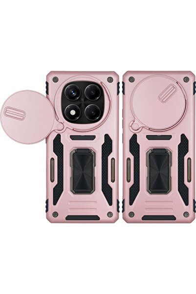 Other Θήκη Ring Armor Camshield Sonique για Xiaomi Redmi Note 14 Pro 4G Ροζ Χ...