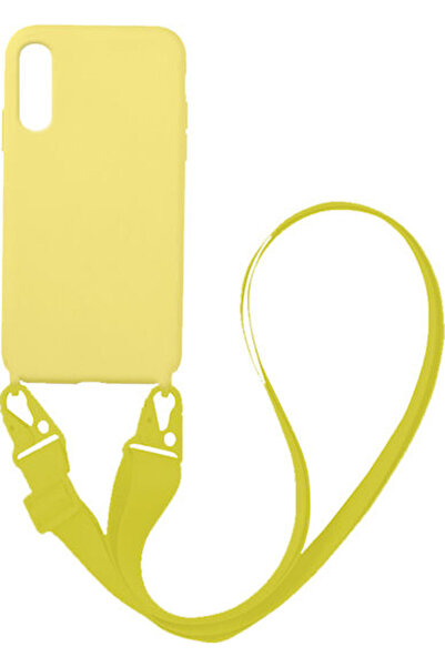 Other Sonique Carryhang Υγρή Θήκη Πλάτης Σιλικόνης 0.5mm με Λουράκι Κίτρινο (...