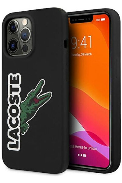 Lacoste Head Crocodile Πίσω Κάλυμμα Σιλικόνης Μαύρο (iPhone 13 Pro Max) Κωδικ...