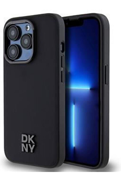 Dkny Stack Logo Πίσω Κάλυμμα Συνθετικό Δέρμα / Δέρμα Μαύρο (iPhone 15 Pro Max...