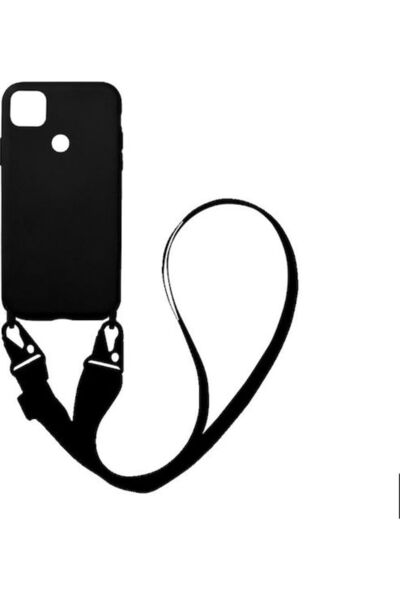 Other Sonique Carryhang Υγρή Θήκη Πλάτης Σιλικόνης 0.5mm με Λουράκι Μαύρο (Re...
