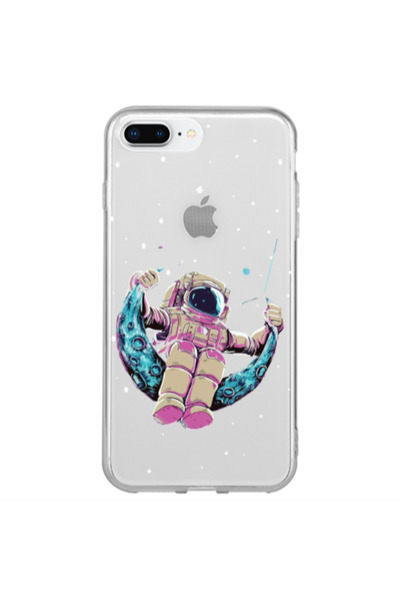 Other Apple iPhone 7 Plus Astronaut swinging on the moon Transparent Silicone...