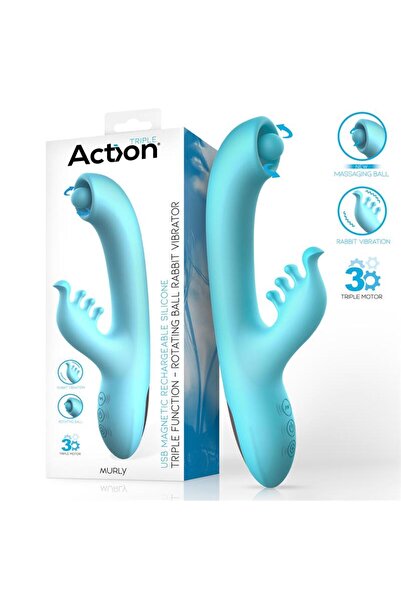 ACTION Δονητής Rabbit Murly Soft Massaging Ball 360º