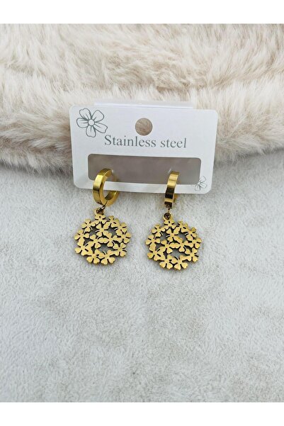 Bozhi Steel Earrings 44 Silver Business Woman Style Gold