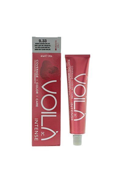 Intercosmo , Voila 3C Intense, Permanent Hair Dye, 9.33 Very Light Intense Go...