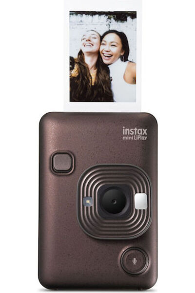 Fujifilm Instax Mini LiPlay Στιγμιαία Φωτογραφική Μηχανή Καφέ