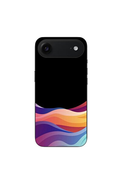 OEM Калъф, съвместим с Apple iPhone, Air Silicon Gel TPU модел Неонови вълни