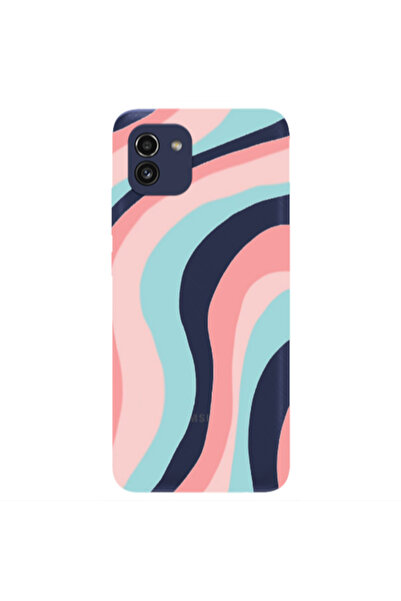 Other Samsung A03 Colored lines Transparent Silicone TPU Θήκη