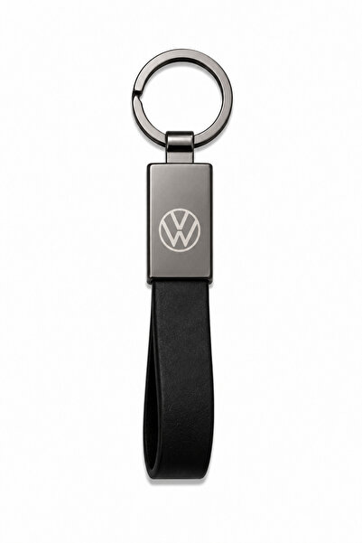 Baghes Breloc Volkswagen din metal și piele lucioase – Logo pe ambele părți, ...