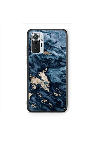 Other Xiaomi Redmi Note 10 Pro 4G Marble Blue Gold Black Glossy Θήκη