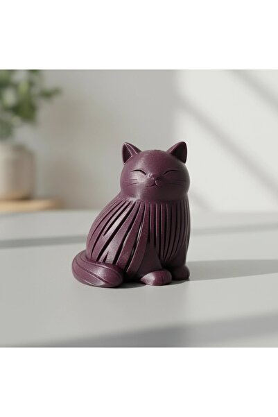 OEM Figurină decorativă pisică stil Japandi 8cm