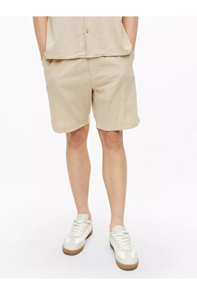 s.Oliver Men's Shorts, Cotton, Relaxed fit, Straight leg, Detroit, Beige, XL