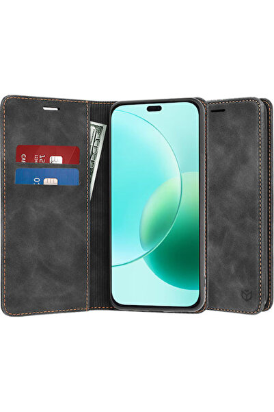 Techsuit Θήκη Βιβλίο από Συνθετικό Δέρμα Μαύρο (Honor 400 Lite) Κωδικός: KF23...