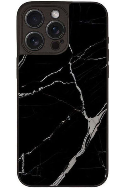 Other Sonique Μαρμάρινη Θήκη για Apple iPhone 15 Pro Max Μαύρο