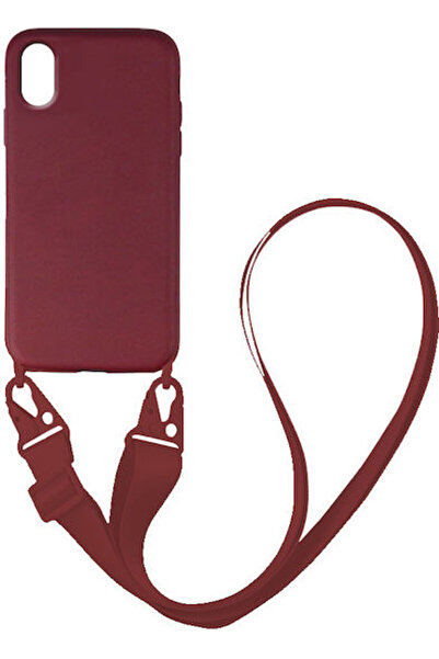 Other Sonique Carryhang Υγρή Θήκη Πλάτης Σιλικόνης 0.5mm με Λουράκι Μπορντό (...