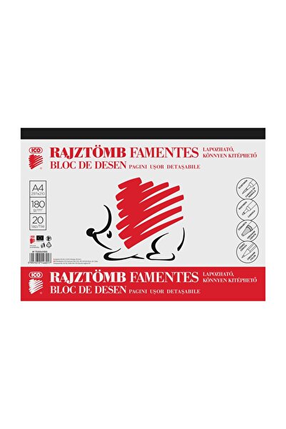 ACAR ARICILIK Bloc de desen A4 180 g 20 coli ICO Arici