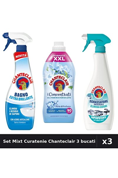 Chanteclair Set 3 Curatenie - Degresant 625ml, Balsam Rufe 1800ml, Degresant ...