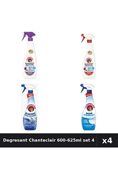 Chanteclair Set 4 Degresant Universal 600-625ml - Lavanda, Marsilia, Anticalc...