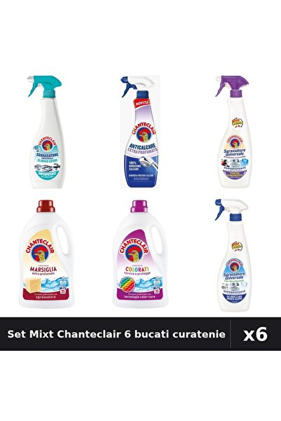 Chanteclair Set 6 Degresant și Detergent - 600ml, 625ml, 1575ml - Curatenie Casa