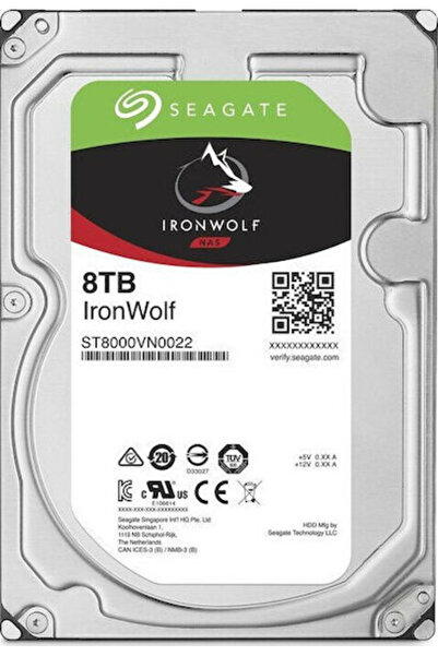 Seagate Ironwolf 8TB Σκληρός Δίσκος HDD 3.5 " SATA III 7200rpm με 256MB Cache...