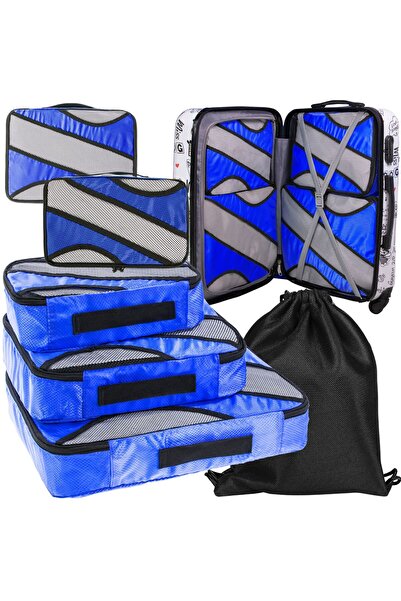 Mardil Set Organizatoare De Calatorie Pentru Lenjerie, Valiza Si Dulap, Compa...
