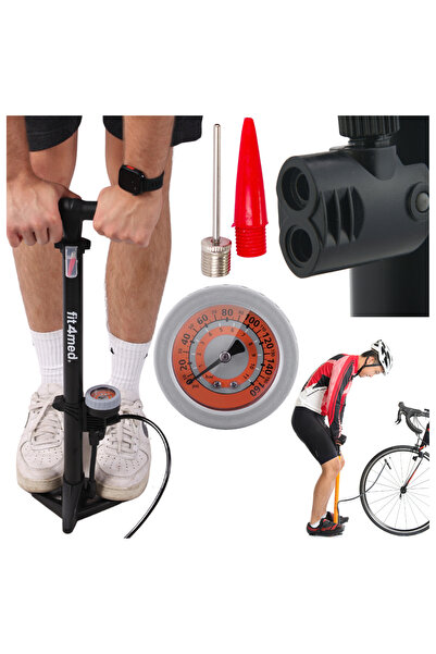 Mardil Pompa De Bicicleta Cu Picior Si Stativ, Compatibila Cu Valve Dunlop, P...